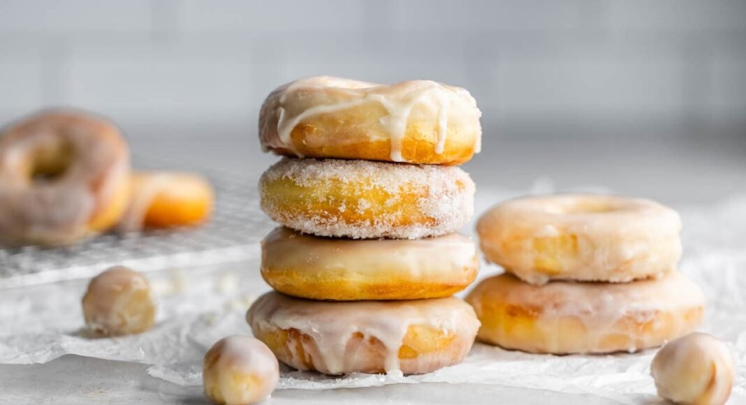 Air Fryer Glazed Donuts - The Stay At Home Chef
