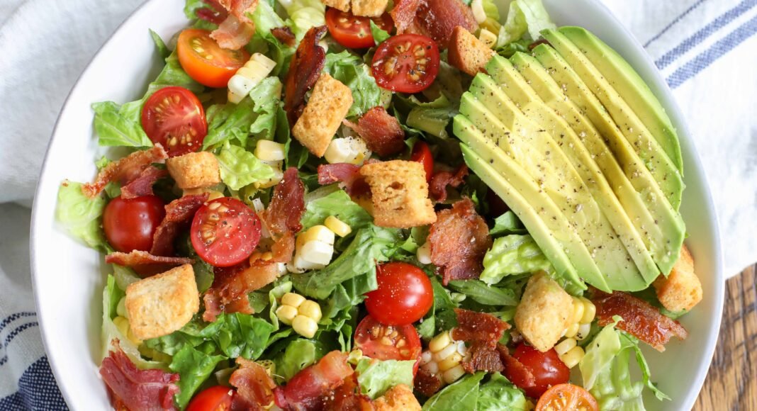 BLT Chopped Salad - Barefeet in the Kitchen