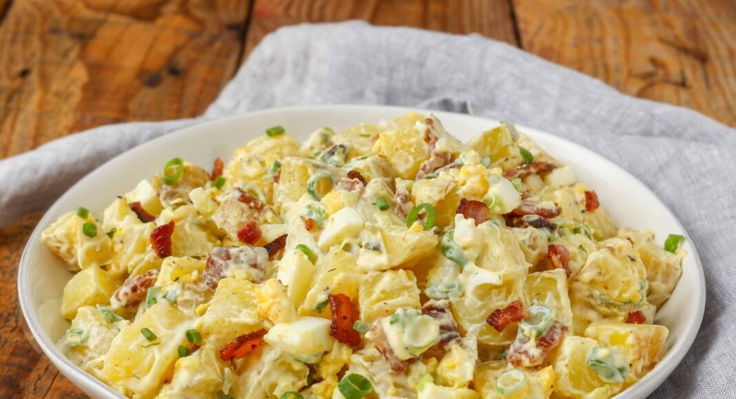 Bacon Potato Salad - Barefeet in the Kitchen