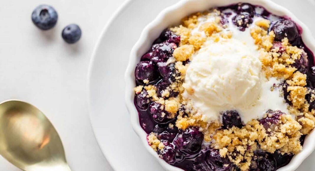 Blueberry Crumble - The Stay At Home Chef