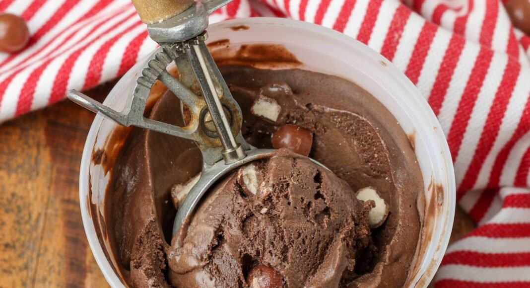 Chocolate Malted Crunch Ice Cream