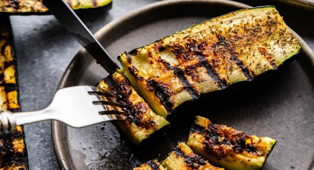 Lemon Garlic Grilled Zucchini