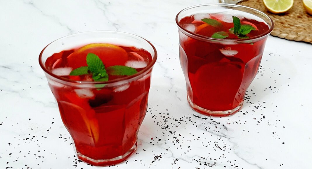 Hibiscus Iced Tea Recipe - Mads' Cookhouse