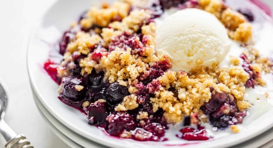 Mixed Berry Crumble - The Stay At Home Chef