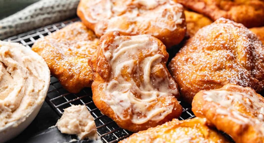 Pumpkin Fry Bread with Cinnamon Cream Cheese Butter