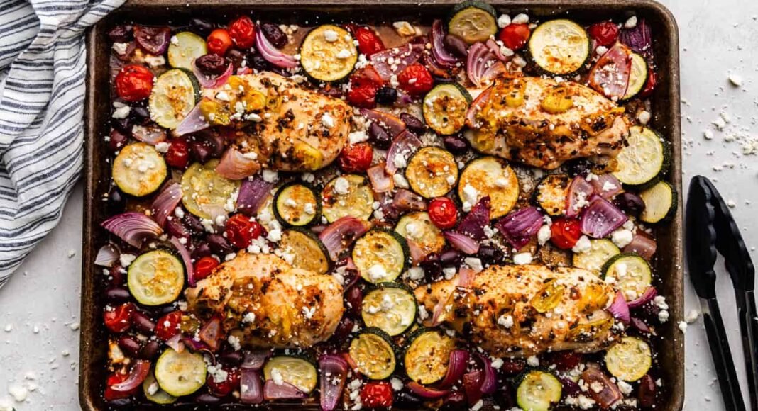 Sheet Pan Greek Chicken and Veggies