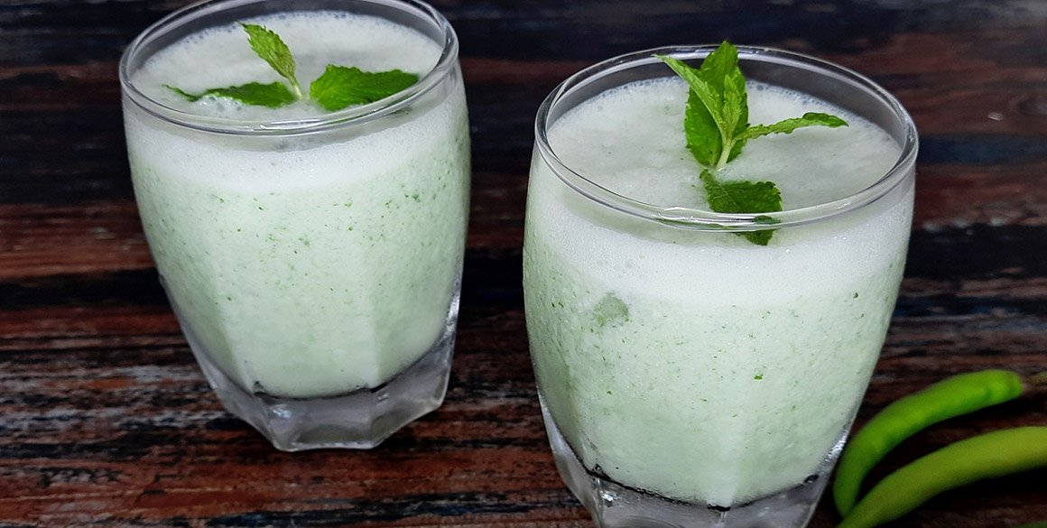 Spicy Cucumber Buttermilk Cooler Recipe