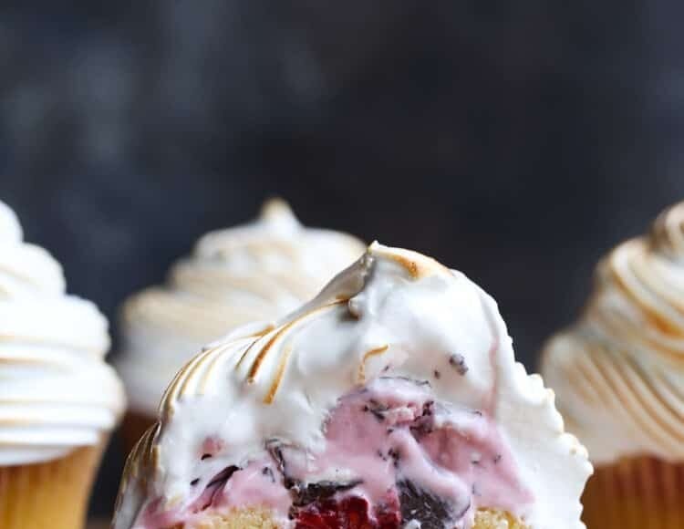 Baked Alaska Cupcakes