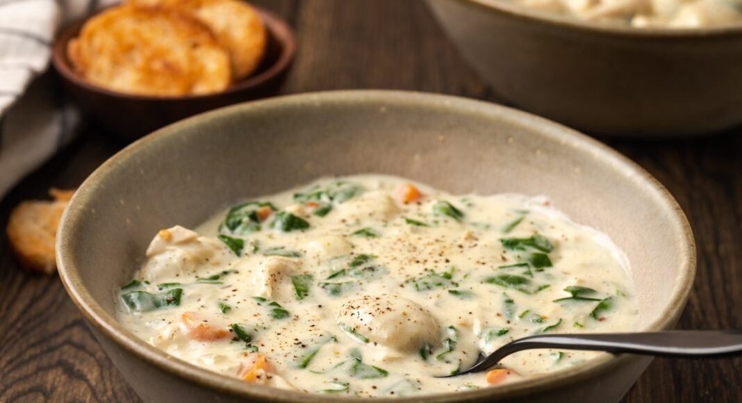 One-Pot Chicken Gnocchi Soup | Cookies and Cups
