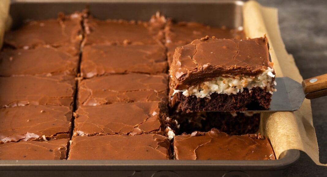 Coconut Brownies | Cookies and Cups