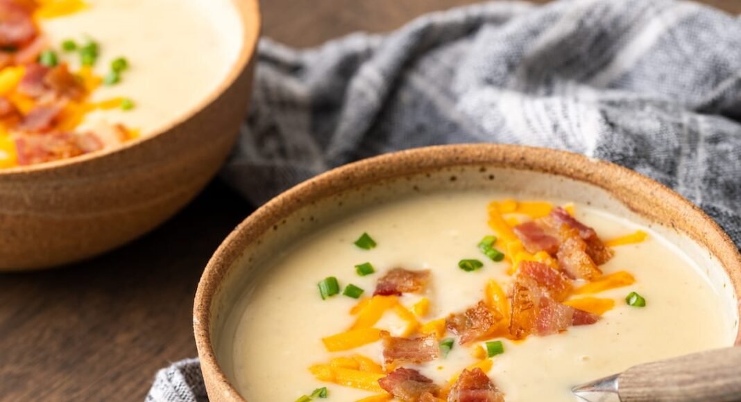 Instant Pot Potato Soup | Cookies and Cups