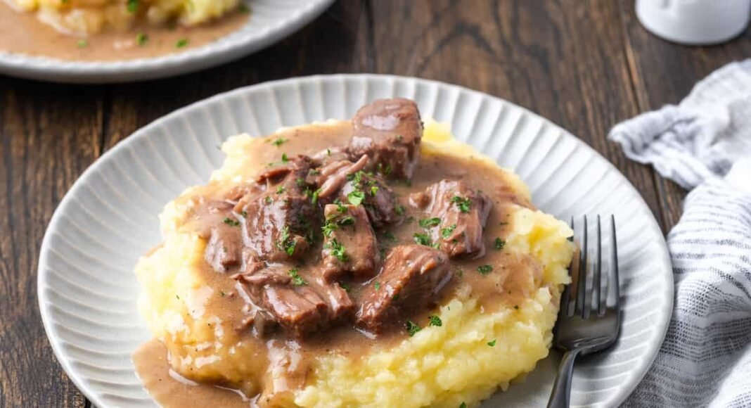 No Peek Beef Tips | Cookies & Cups