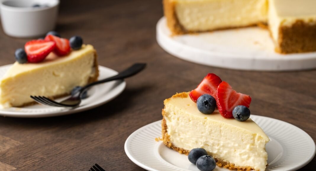 Sour Cream Cheesecake | Cookies and Cups