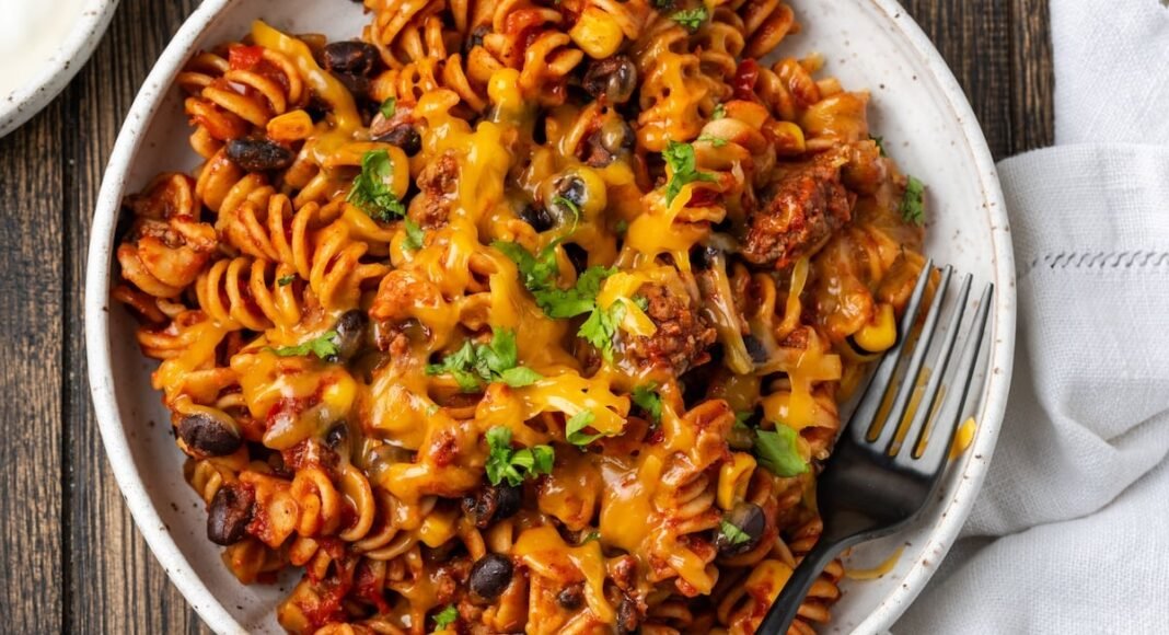 Taco Pasta | Cookies and Cups