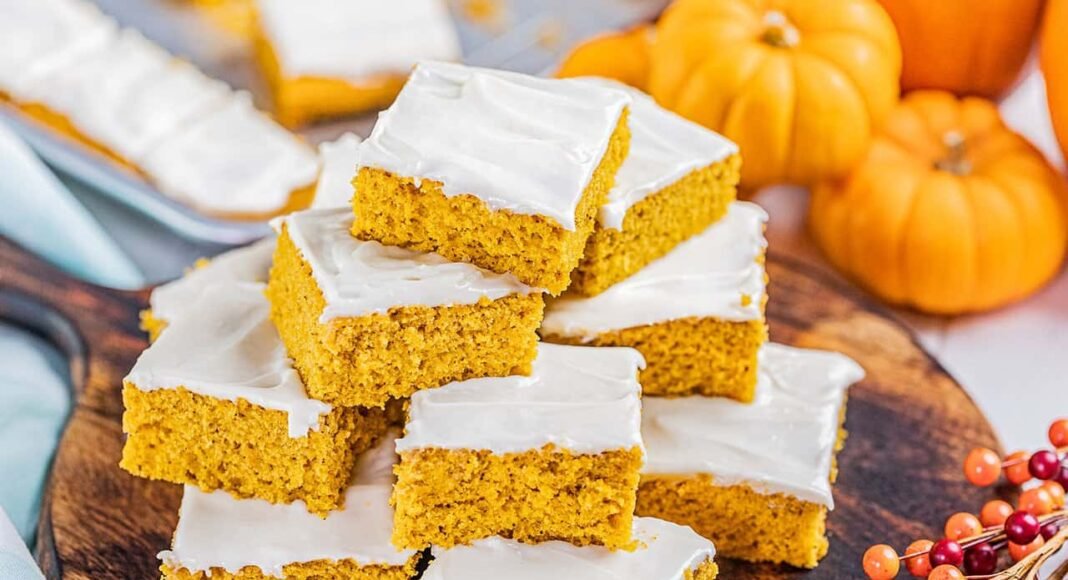 Easy Pumpkin Bars - The Stay At Home Chef