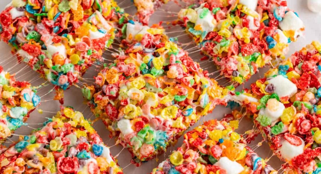 Fruity Pebbles Rice Krispie Treats
