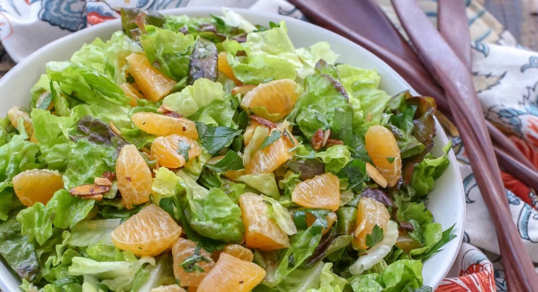 Orange Parsley Salad with White Balsamic Vinaigrette