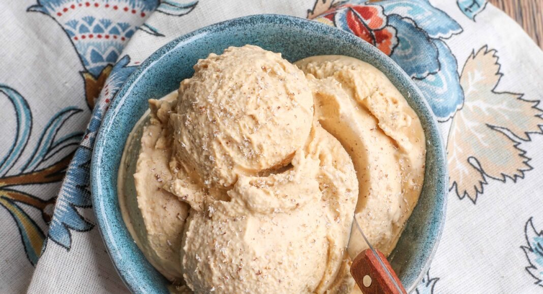 Pumpkin Ice Cream - Barefeet in the Kitchen
