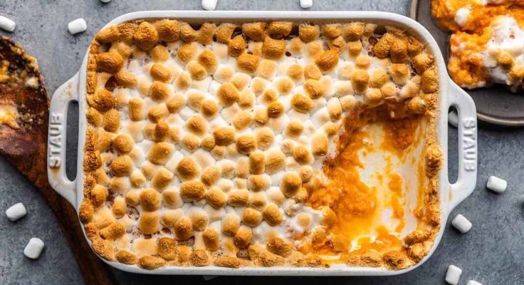 Sweet Potato Casserole with Marshmallows
