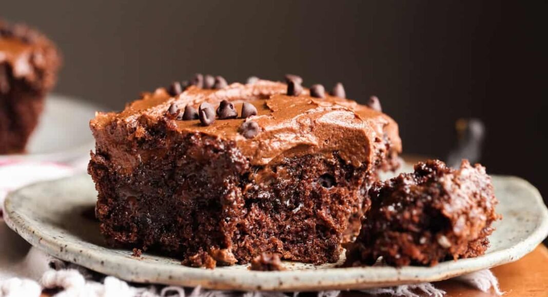 Crazy Moist Chocolate Poke Cake