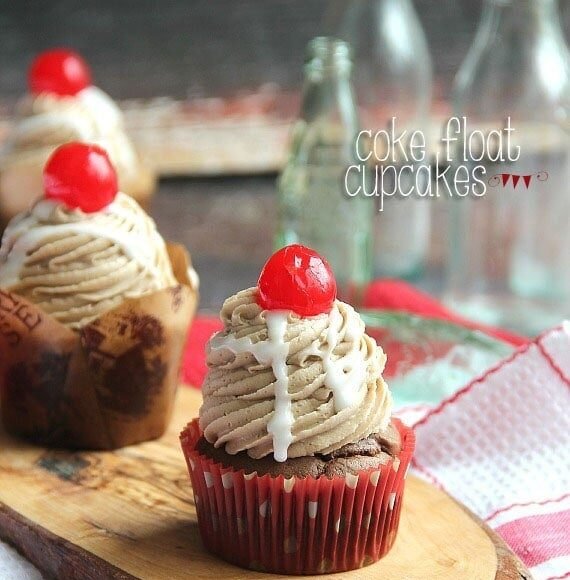Coke Float Cupcakes 