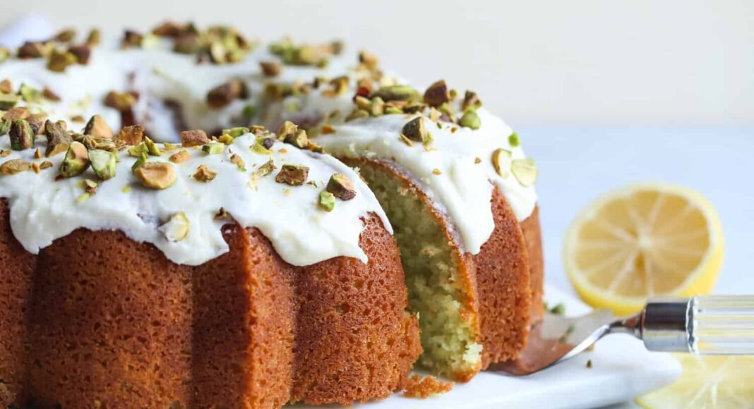 Lemon Pistachio Cake | Cookies and Cups