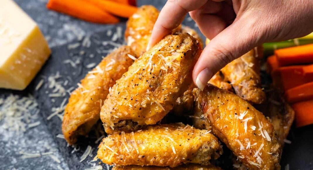 Garlic Parmesan Chicken Wings - The Stay At Home Chef