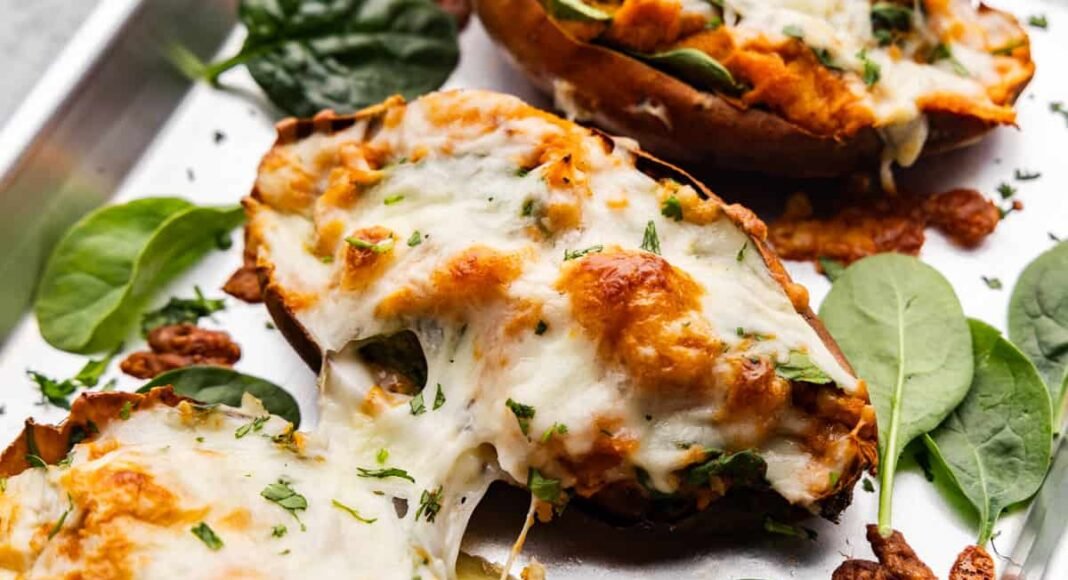 Chipotle Twice Baked Sweet Potatoes