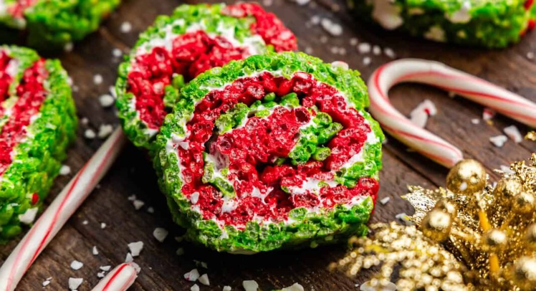 Christmas Rice Krispie Treats - The Stay At Home Chef