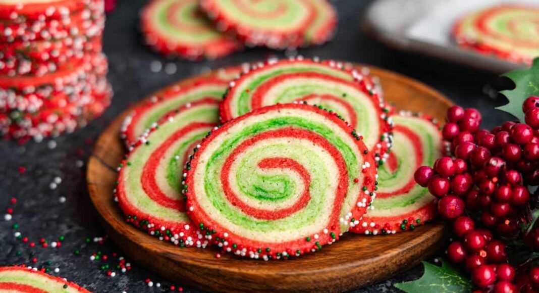 Spiral Christmas Sugar Cookies - The Stay At Home Chef