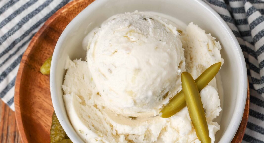Pickle Ice Cream - Barefeet in the Kitchen