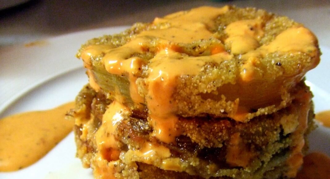 Fried Green Tomatoes With Red Pepper Aioli [Vegan] – One Green Planet
