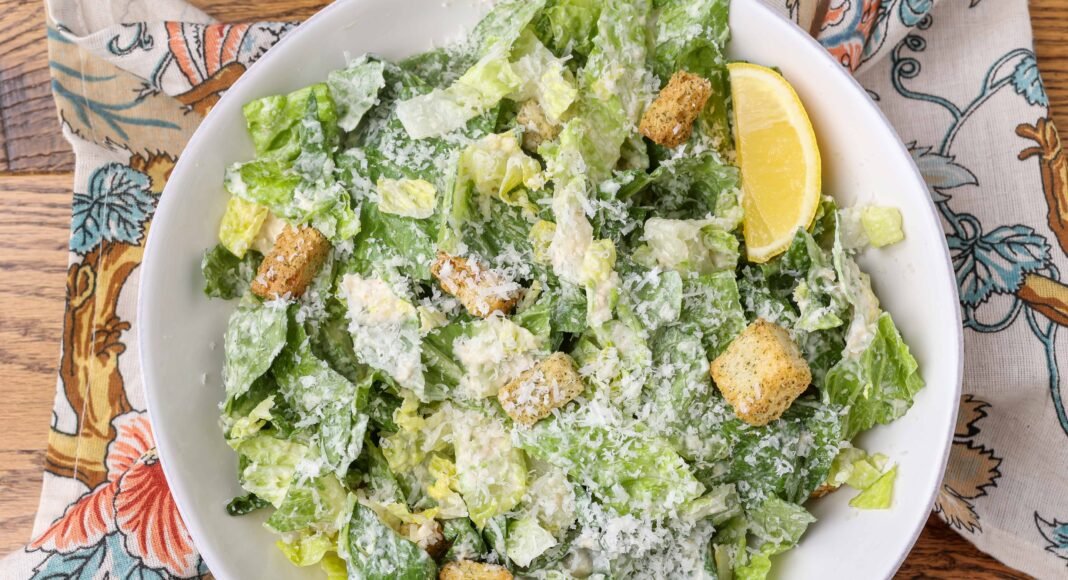Classic Caesar Salad - Barefeet in the Kitchen