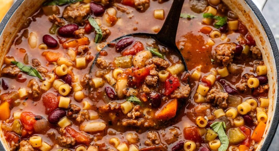 Classic Pasta e Fagioli - The Stay At Home Chef