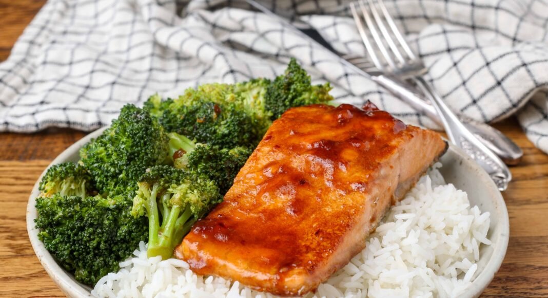 Sweet & Spicy Glazed Salmon