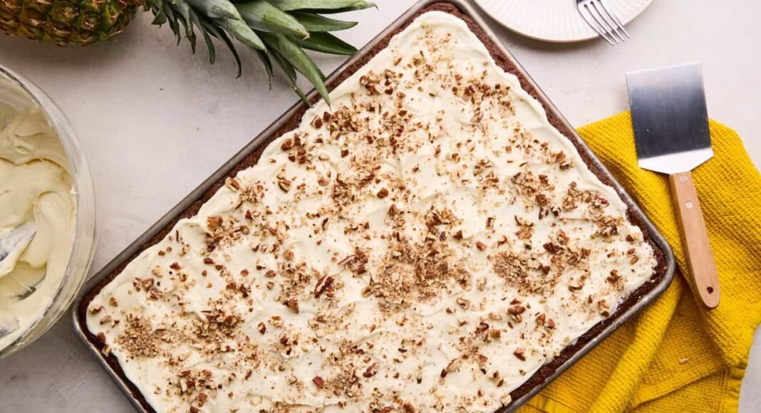Hummingbird Sheet Cake - The Stay At Home Chef