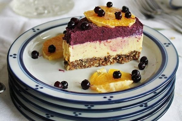 Raw Orange and Blueberry Cheesecake [Vegan] – One Green Planet