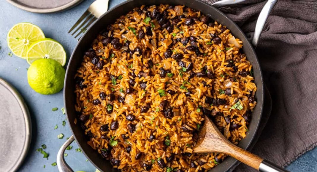 Tex-Mex Rice and Beans - The Stay At Home Chef