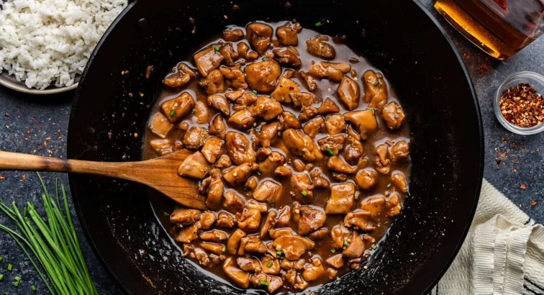 Saucy Bourbon Chicken - The Stay At Home Chef