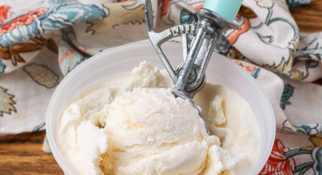 Sour Cream Ice Cream - Barefeet in the Kitchen
