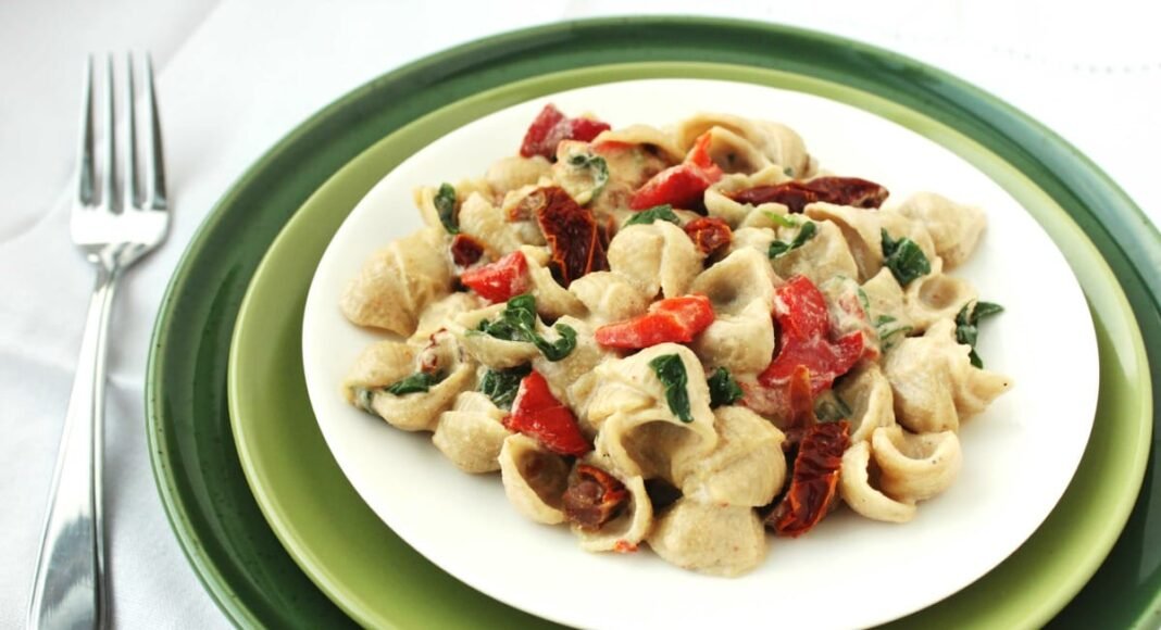Vegan Alfredo Pasta [Gluten-Free]