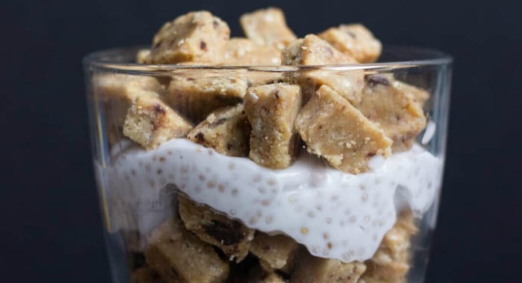 Vegan Chocolate Chip Cookie Dough Breakfast Parfait [Gluten-Free]
