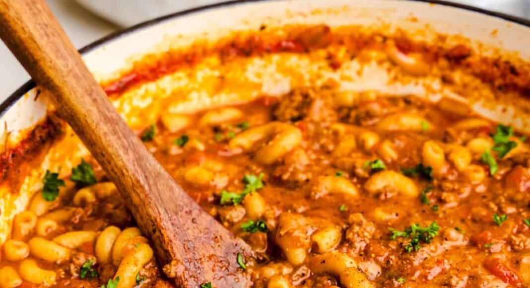 Old Fashioned American Goulash - The Stay At Home Chef