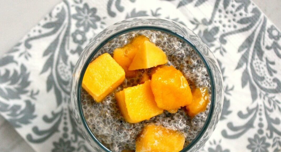 Vanilla Bean and Mango Chia Seed Pudding
