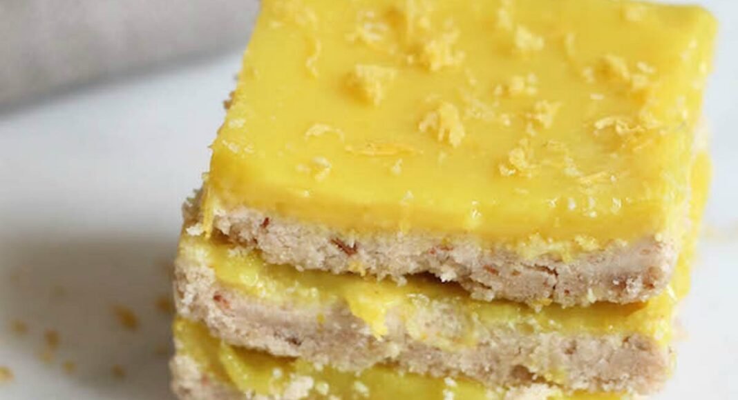 No-Bake Lemon Squares [Vegan, Gluten-Free]
