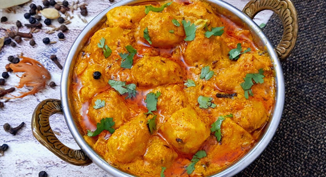 Himachali Arbi ka Madra Colocasia Curry