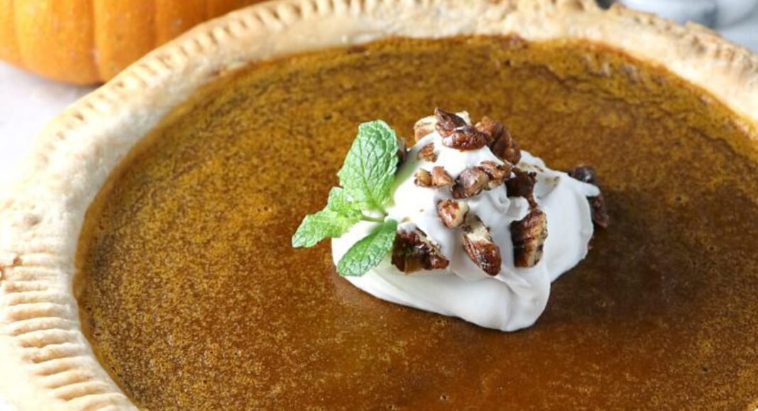 Pumpkin Pie With Coconut Whip and Candied Pecans [Vegan] – One Green Planet