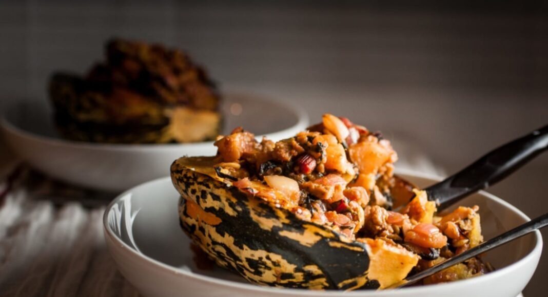 Stuffed Sage Carnival Squash [Vegan] – One Green Planet