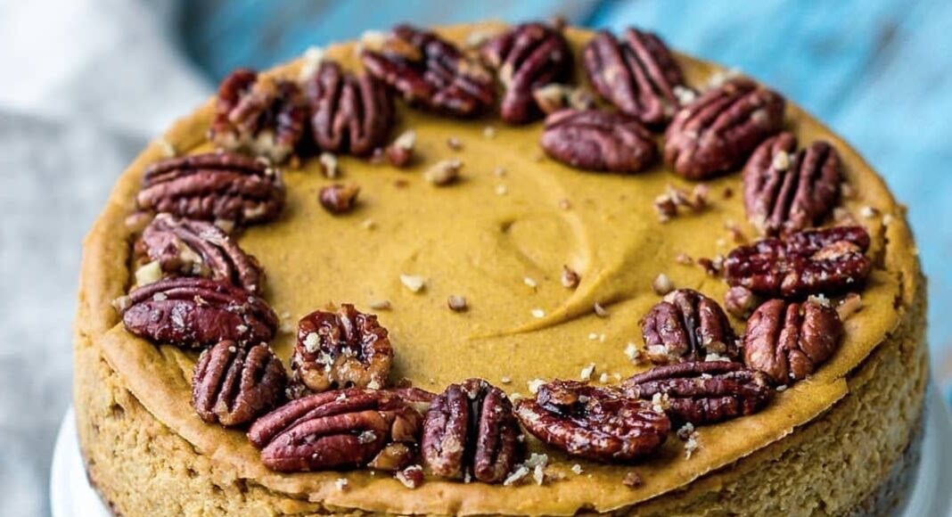 Baked Pumpkin Cheesecake [Vegan, Gluten-Free] – One Green Planet
