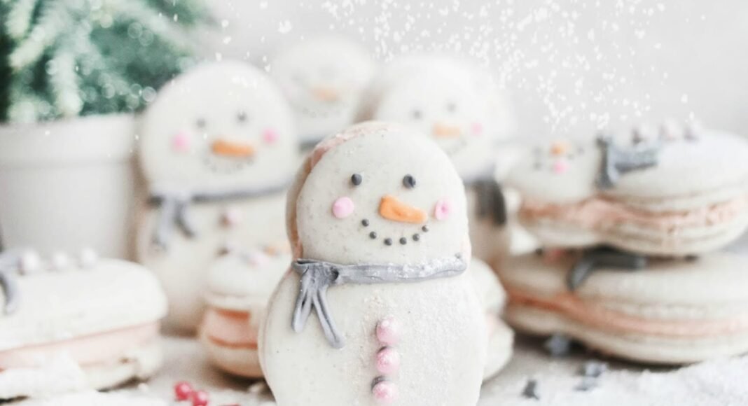 Snowman Macarons [Vegan, Gluten-Free] – One Green Planet